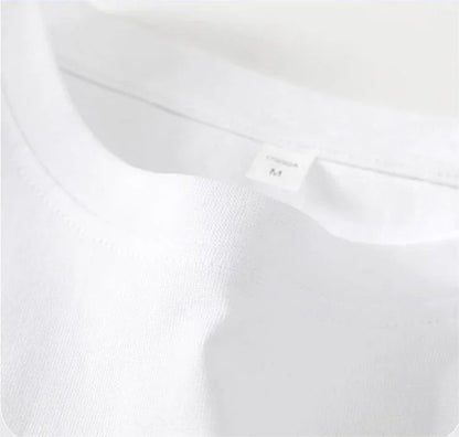 ユニセックスピュアコットン漫画プリント半袖Tシャツ<U-5115>