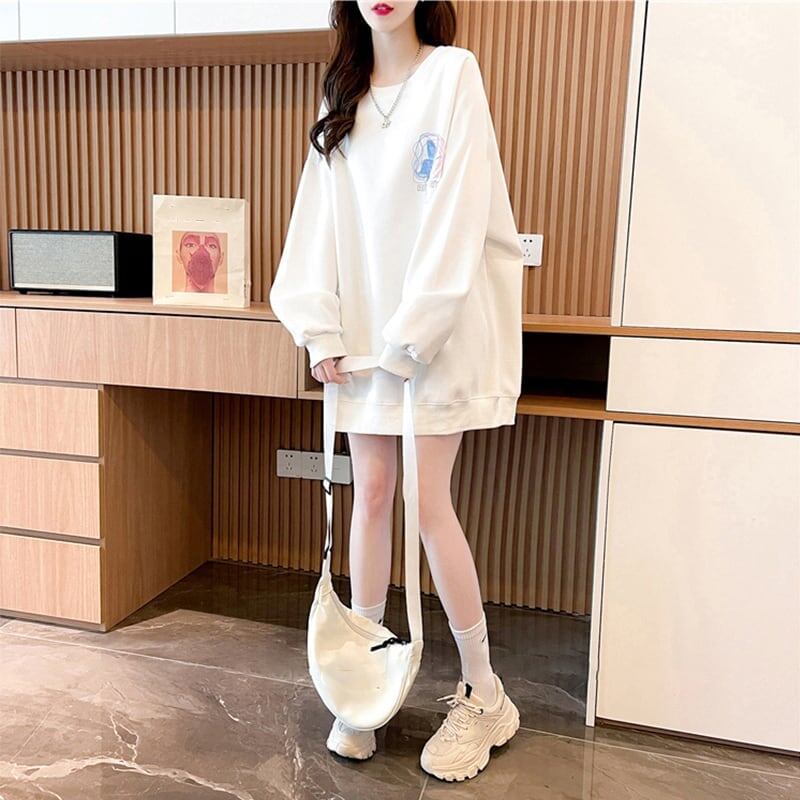 着心地抜群 プリント 女性力を高める スウェット パーカー＜U-3777＞