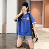 カジュアル 切り替え オシャレ度満点 プリント Tシャツ カットソー＜U-3656＞