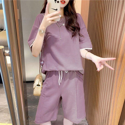 定番シンプル 半袖Ｔシャツⅹパンツセット全4色 カジュアル <U-8732>
