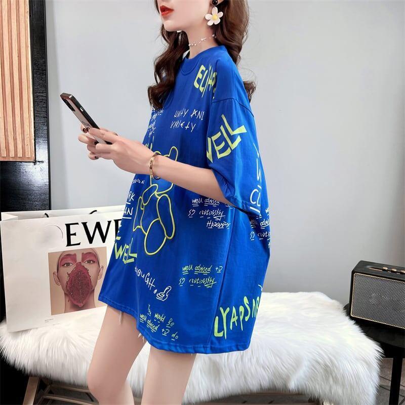 好感度満載 3色選択可 美感いっぱい Tシャツ カットソー トップス＜U-3052＞