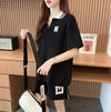 売り切れ必至  ルーズ 半袖Ｔシャツⅹパンツセット全2色<U-8190>