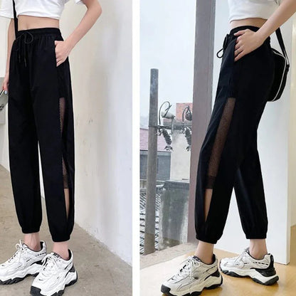 美人度アップ 透かし彫り チャーミング ハイウエスト パンツ ボトムス＜U-3015＞