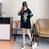 新商品 切り替え キュート ゆったり 全2色 半袖Tシャツ＜U-8349＞