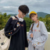 おすすめ熊柄  刺ロゴ ユニセックスゆったりスウェット全4色<S -4657>