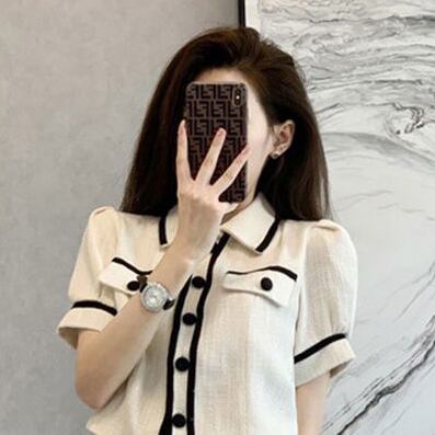 おすすめ ファッション 上品 カジュアル 切り替え 半袖 Tシャツ ショートパンツ セットアップ ＜U-8858＞