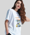 スタイルアップ カジュアル おしゃれ度高め プリント全5色 半袖Tシャツ<U-9437>