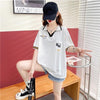 カジュアル 切り替え オシャレ度満点 プリント Tシャツ カットソー＜U-3650＞