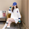 美人度アップ 切り替え ファッション プリント Tシャツ カットソー＜U-3668＞