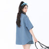 期間限定 ファッション 個性派 レイヤード風 切り替え プリント全3色 男女兼用 半袖Tシャツ<U-9044>