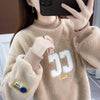 好感度UPふわふわロゴボアスウェットトップス全3色<U-4207>