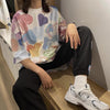 個性的なデザイン プリント 好感度満載 Tシャツ カットソー＜U-3317＞