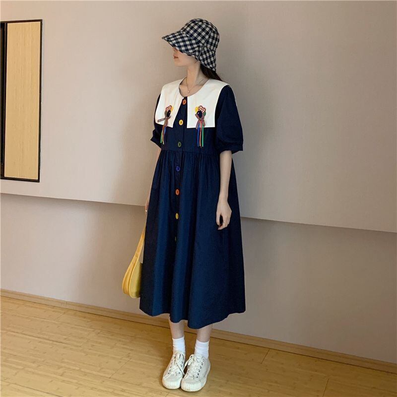 大活躍 大人可愛い 超人気 シンプル チェック柄 フロック<U-11286>
