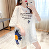 【半額！期間限定！！】美人度アップ 大好評 レース 透かし彫り プリント 半袖Tシャツ カットソー ＜isf-8624＞