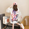 好感度UP デザイン スウィート 一目惚れ 切り替え Tシャツ ＜U-8004＞