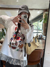 【半額！期間限定！！】個性派 元主役級 美人度アップ 気いっぱい 好感度UP 全2色 スウェット<U-10780>