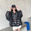 大人気 チェック柄 ゆったり 日焼け対策 UVカット 冷房対策 着?せ 長袖 フード付き シャツ ＜U-1910＞