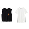 特別デザイン トップス おしゃれ Tシャツ+ベスト 二点セット＜U-2966＞