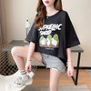 合わせやすい 切り替え チャーミング プリント Tシャツ カットソー＜U-3480＞
