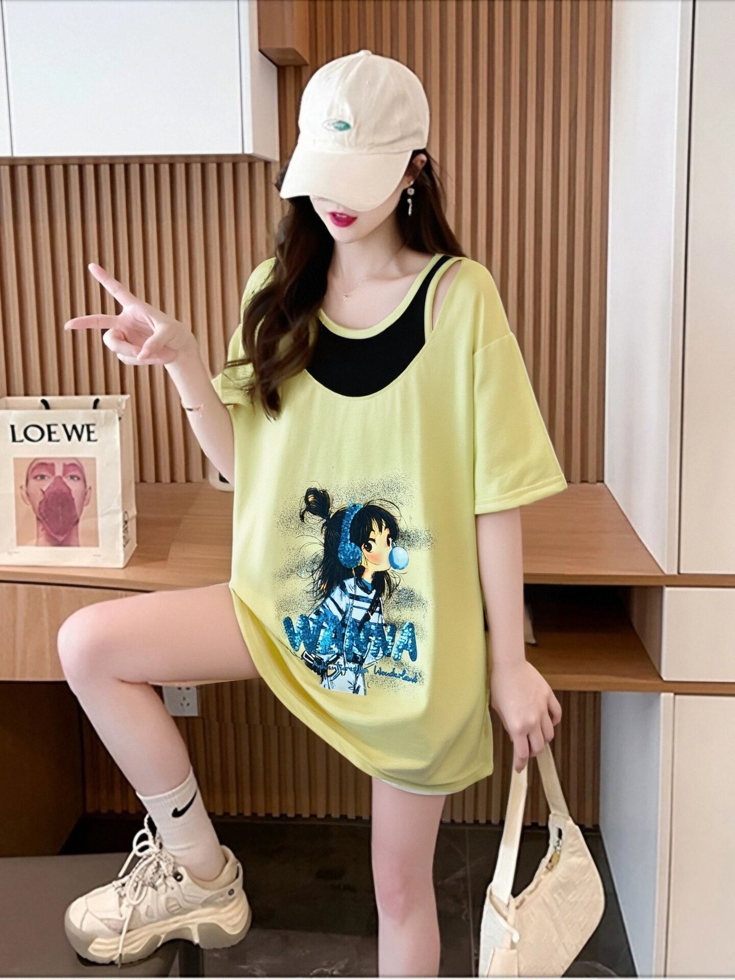 キュート 美人度アップ おすすめ 好感度UP カジュアル 全4色 半袖 Tシャツ ＜U-11157＞