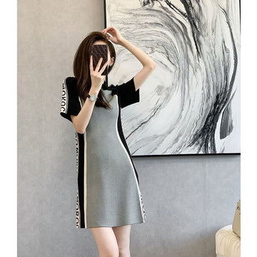 新商品 ファッション 美人度アップ 切り替え ワンピース＜U-8839＞