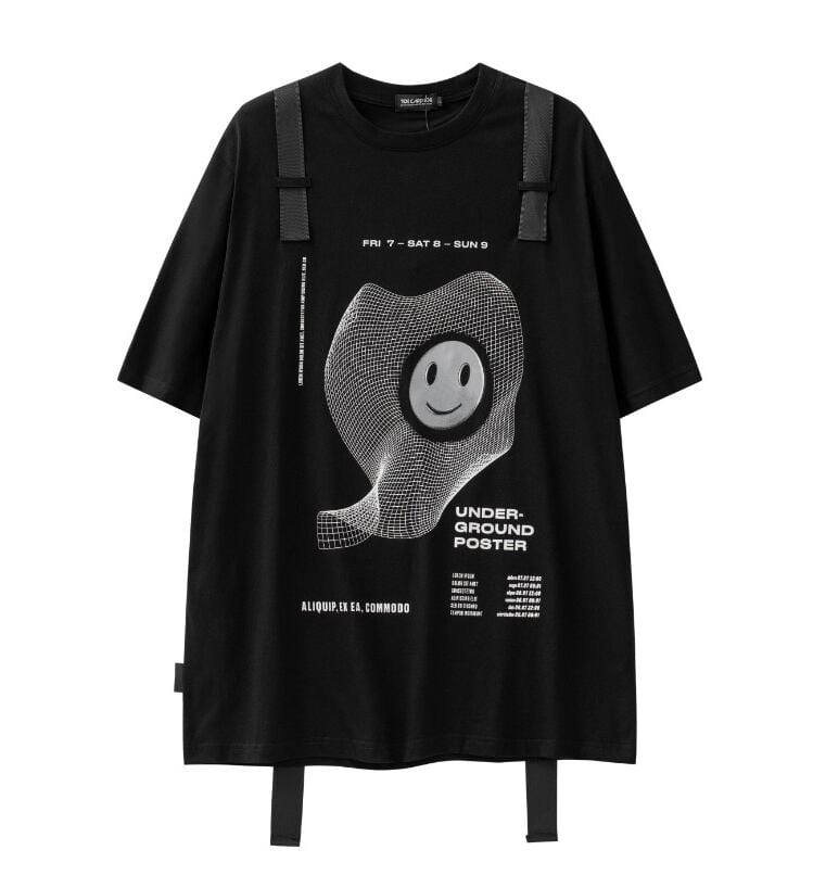 話題沸騰中 特別デザイン スタイルアップ効果抜群 ゆったり 男女兼用 半袖Tシャツ＜U-9060＞