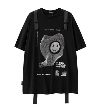 話題沸騰中 特別デザイン スタイルアップ効果抜群 ゆったり 男女兼用 半袖Tシャツ＜U-9060＞