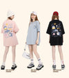 売り切れ必至 4色選択 ポップなプリントが夏に映えるプリント 半袖Tシャツ＜U-9327＞