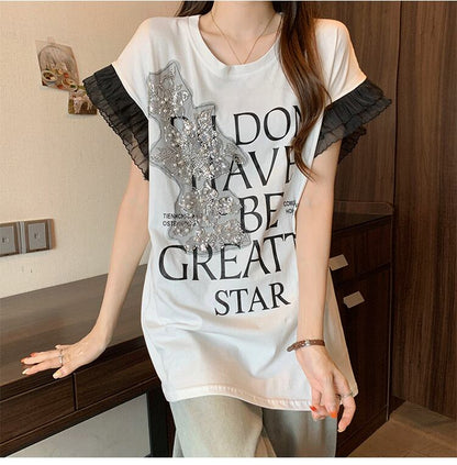 大好評 特別デザイン 着回し力抜群 ゆったり 全2色 半袖Tシャツ＜U-8826＞