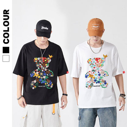 上質 絶対流行 早い者勝ち 早い者勝ち カジュアル 男女兼用 2色選択 Tシャツ<U-11131>