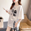 合わせやすい 切り替え チャーミング プリント Tシャツ カットソー＜U-3651＞