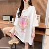 絶対欲しい プリント ロゴ ゆったり 3色半袖Tシャツ＜U-8315＞