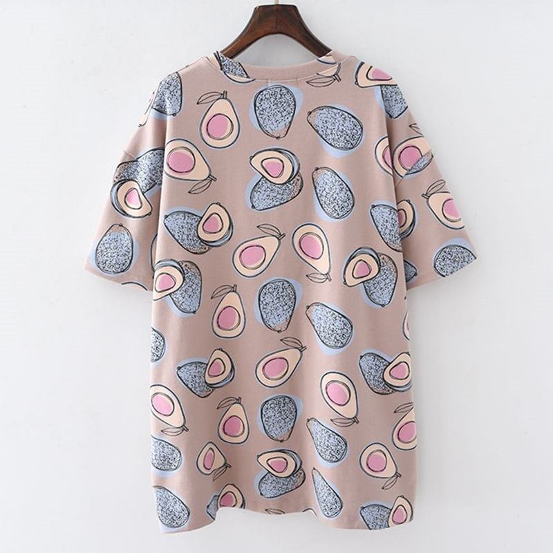 ゆったり感アップ プリント オシャレ度満点 Tシャツ カットソー＜U-3321＞