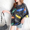 オシャレ度満点 プリント カジュアル Tシャツ カットソー＜U-3344＞