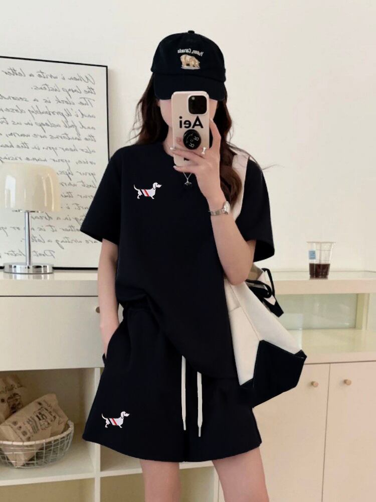 人気上昇中 着心地良い 真夏も快適 カジュアル 全5色 半袖 Tシャツ ショートパンツ セットアップ ＜U-9216＞