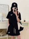 人気上昇中 着心地良い 真夏も快適 カジュアル 全5色 半袖 Tシャツ ショートパンツ セットアップ ＜U-9216＞