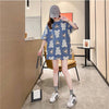 好感度満載 プリント 美感いっぱい Tシャツ カットソー＜U-3343＞
