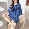着心地抜群 切り替え 女性力を高める プリント Tシャツ カットソー＜U-3489＞