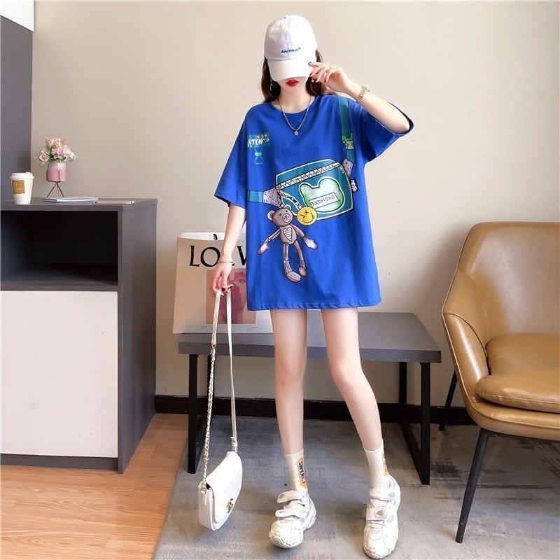 個性的なデザイン 3色選択可 一目惚れ プリント Tシャツ カットソー＜U-3062＞