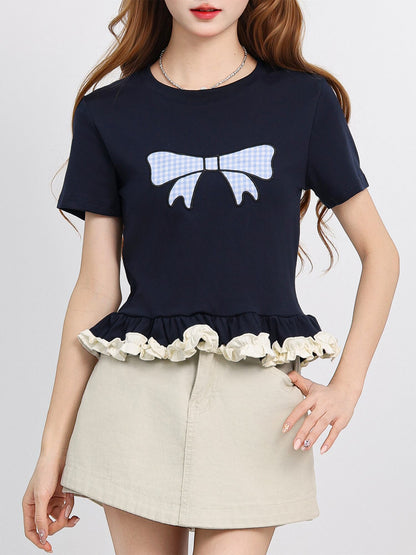 売れ筋 大好評 エレガント 好感度UP カジュアル Tシャツ＜U-12081＞