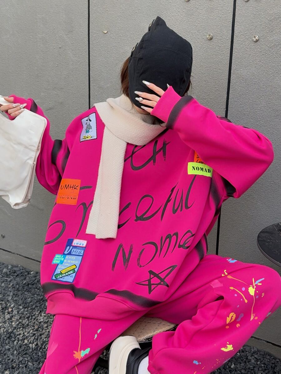 【裹起毛】売れ切れ必至 おしゃれ度高め 流行新作 切り替え 5色選択 パーカー<U-10281>