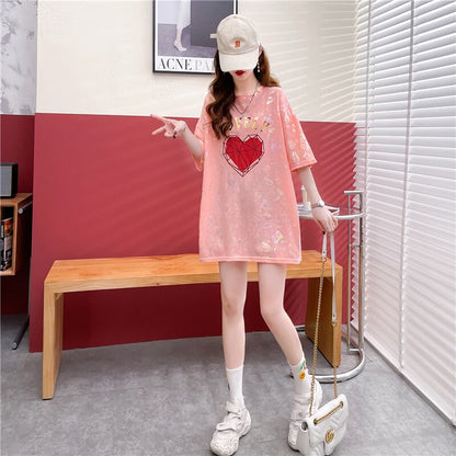 話題沸騰中 ファッション 個性派 プリント 全3色 半袖Tシャツ<U-8508>