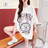売り切れ必至 ルーズ カジュアル プリント 6種選択可 半袖Tシャツ<U-8873>