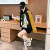 韓国系グラフィックプリントパーカー二色あり＜U-4083＞
