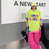 個性的なデザイン アバンギャルド 好感度満載 プリント 半袖Tシャツ カットソー＜U-8237＞