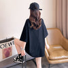 柔らかくて優しい印象 ゆったり ファッション感満々 ロング丈 3色半袖Tシャツ＜U-9206＞