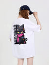 絶対欲しい 絶対流行 キュート 早い者勝ち カジュアル 2色選択 Tシャツ<U-11137>