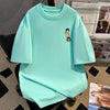 新商品 カジュアル 定番シンプル プリント 全6色 半袖Tシャツ<U-8767>