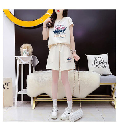 今季マストバイ ファッション カジュアル 半袖Ｔシャツⅹパンツセット全3色 <U-8265>