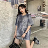 期間限定 個性派 超人気 絞り染め ゆったり 3種選択可 半袖 Tシャツ＜U-8773＞